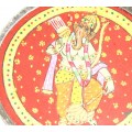 vechi pandant hindus, " Ganesh ". argint & pictura manuala. Rajasthan. India